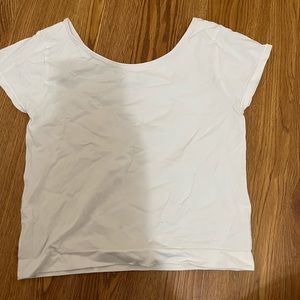 White Free People Basic T-Shirt (XS/S)